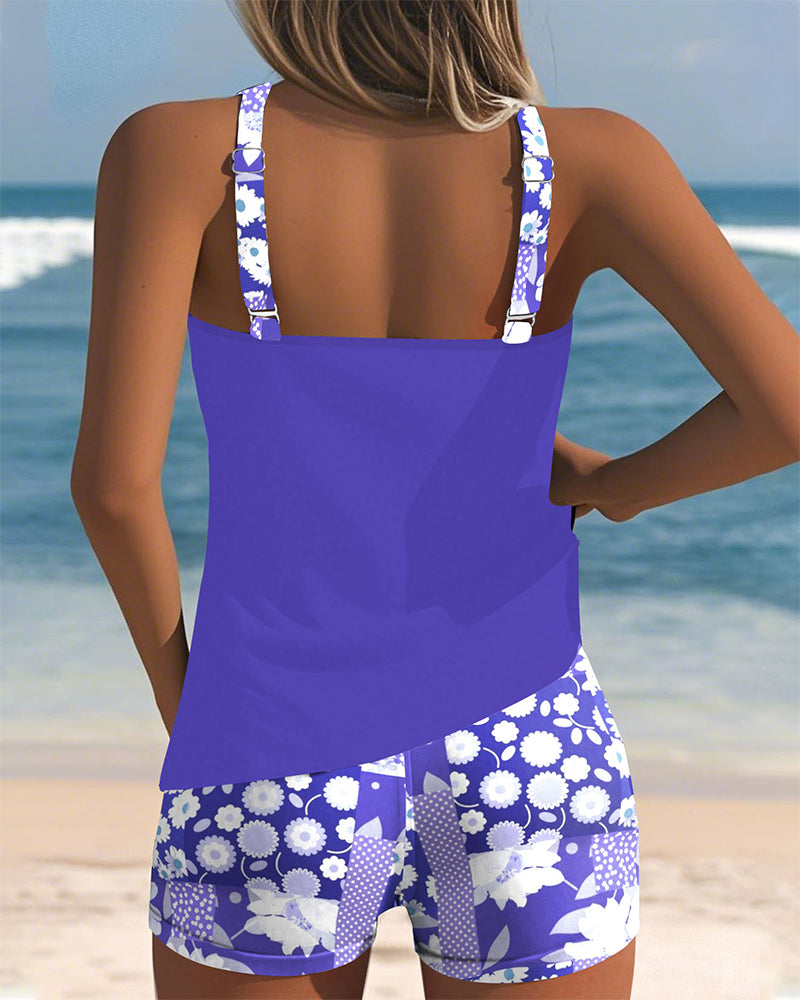Lynne - Floral Two-Piece Swim Set