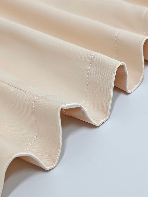 V-Neck Button-Up Vest Top with Cap Sleeves in Solid Color