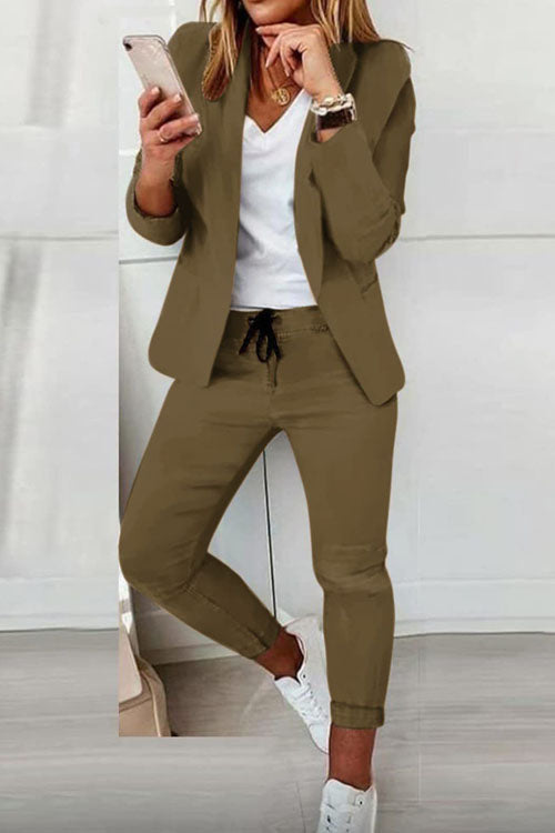 Trendy Casual Suit Set