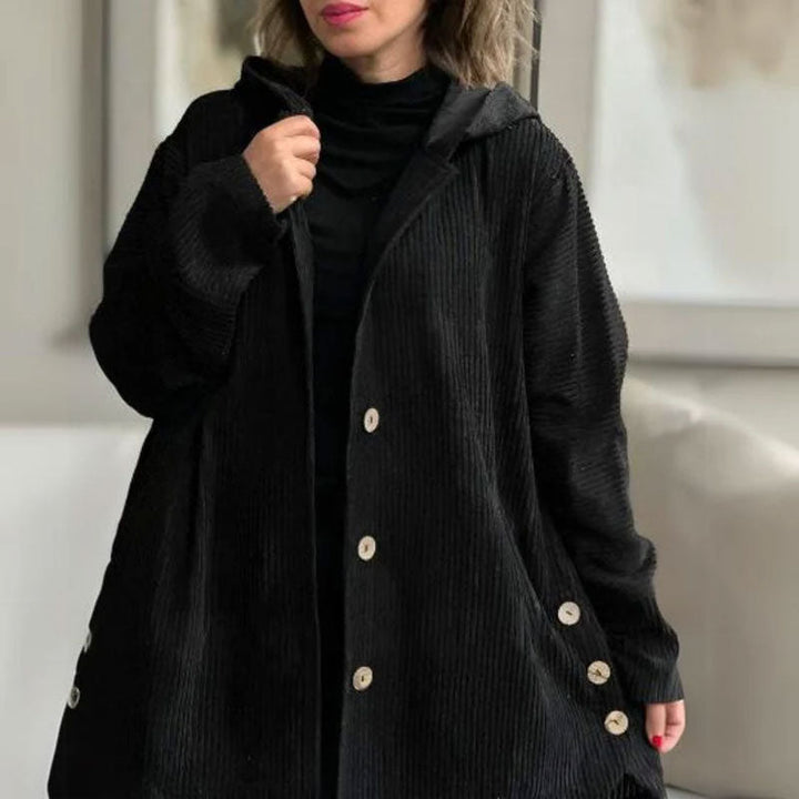 🍂 ז'קט קטיפה נעים עם קפוצ'ון לסתיו