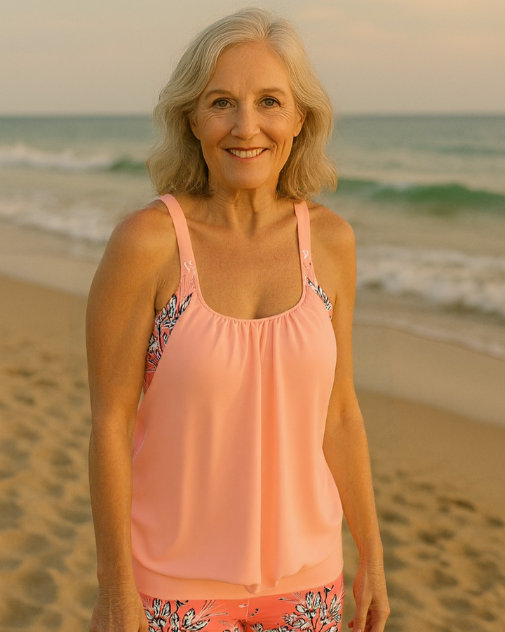 Sheila - Classic Floral Print Tankini
