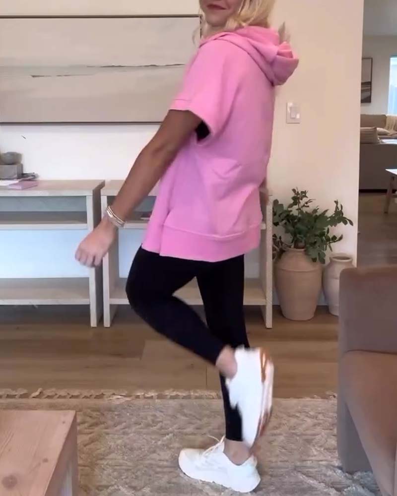 קפוצ'ון חצי רוכסן עם כיס
