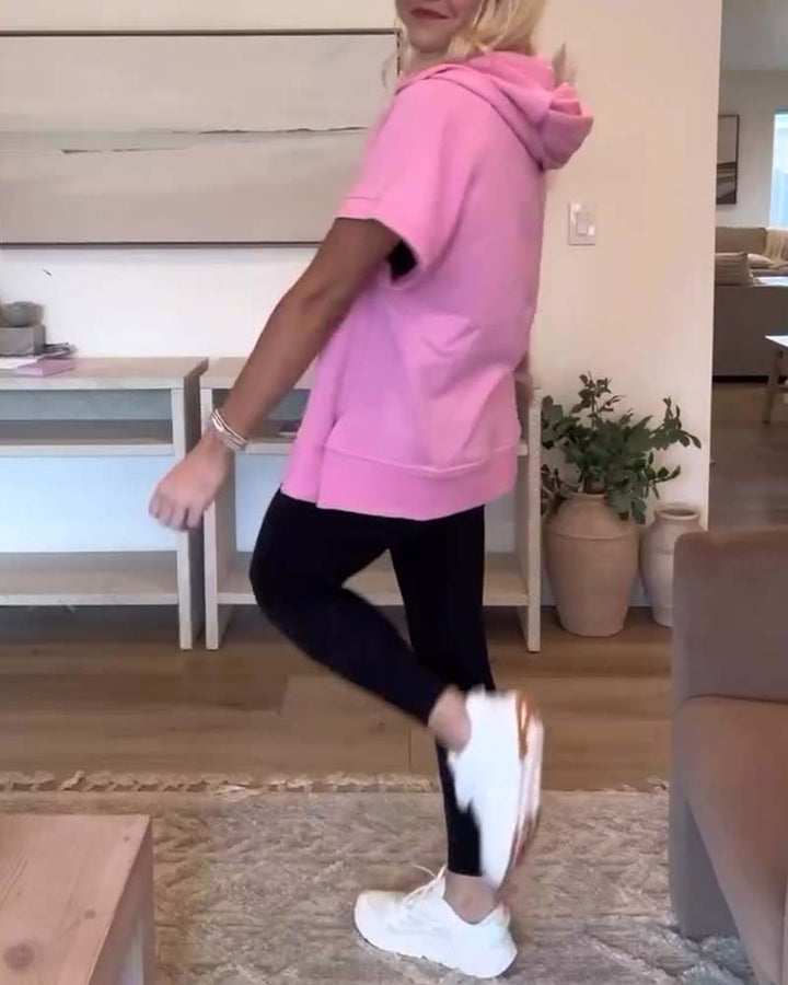 קפוצ'ון חצי רוכסן עם כיס