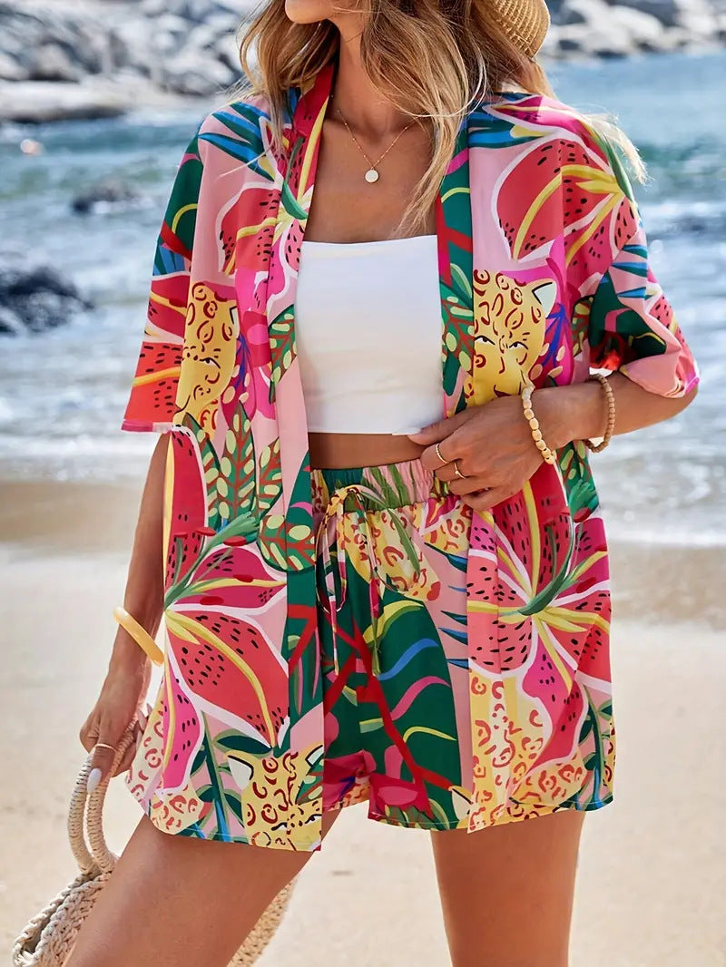 FANNIE™ – Easy Breezy Floral Top and Shorts Ensemble for Summer