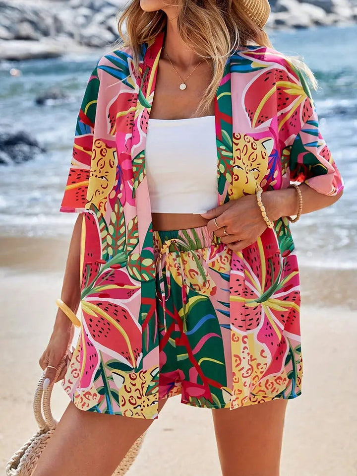 FANNIE™ – Easy Breezy Floral Top and Shorts Ensemble for Summer