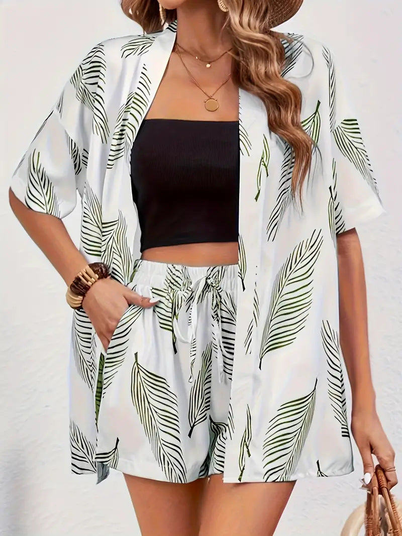 FANNIE™ – Easy Breezy Floral Top and Shorts Ensemble for Summer