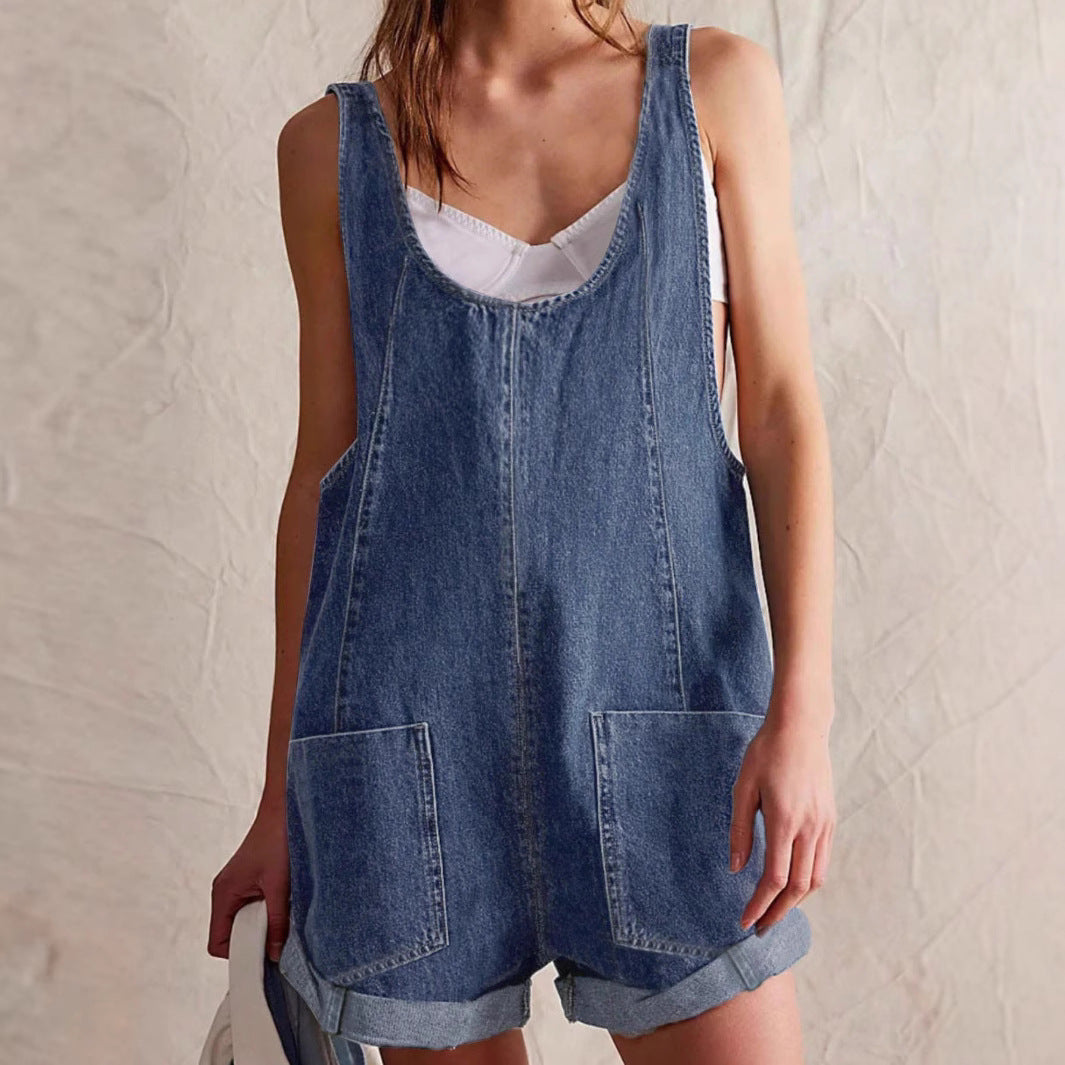 PETRA™ - Sleeveless Casual Overall Romper