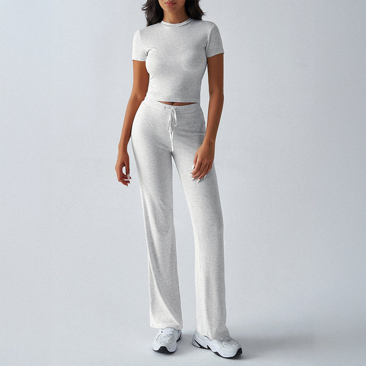 MARGARITA™ – Casual Short Sleeve Crop Top and Jogger Set