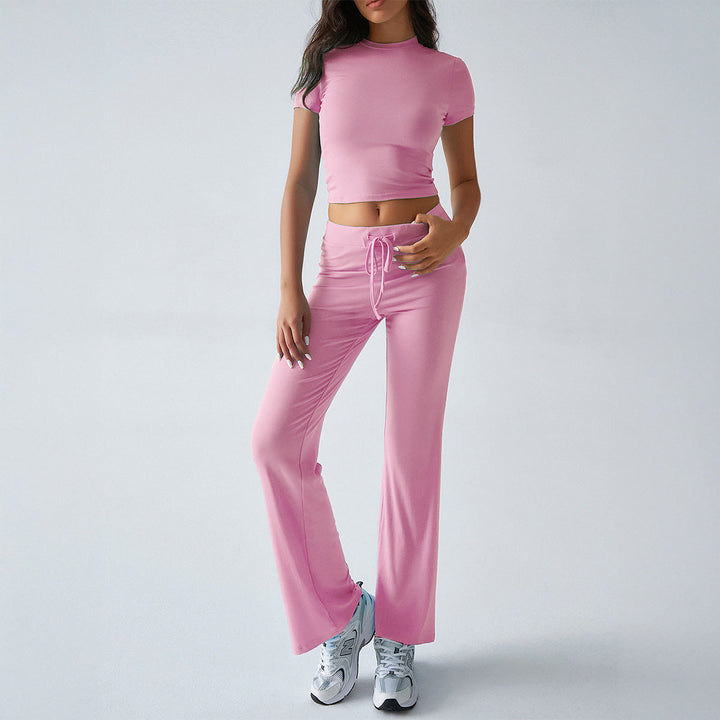 MARGARITA™ – Casual Short Sleeve Crop Top and Jogger Set