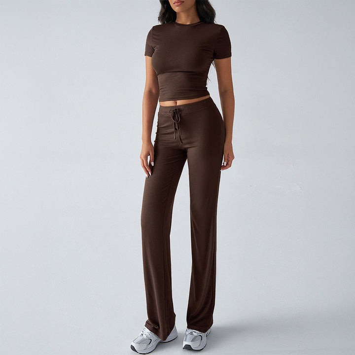 MARGARITA™ – Casual Short Sleeve Crop Top and Jogger Set