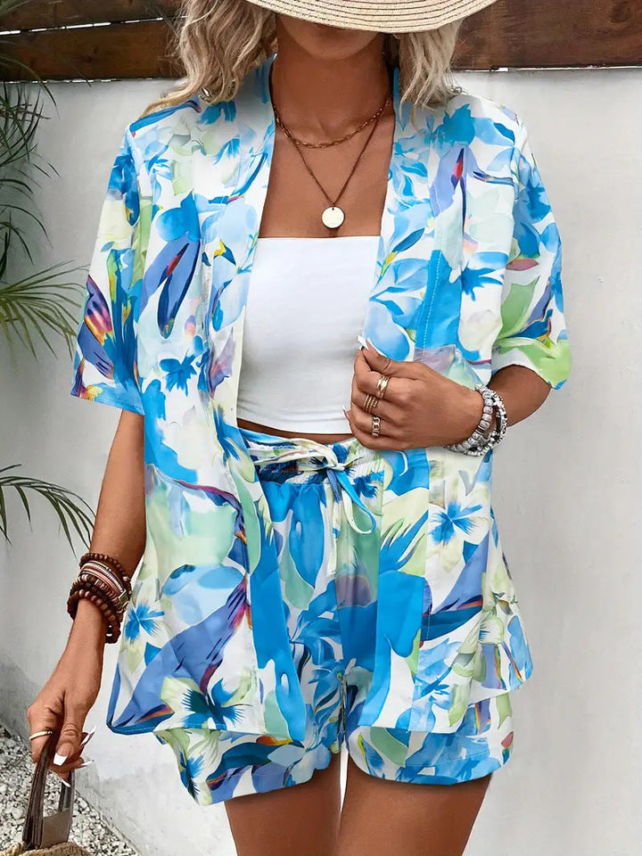 FANNIE™ – Easy Breezy Floral Top and Shorts Ensemble for Summer