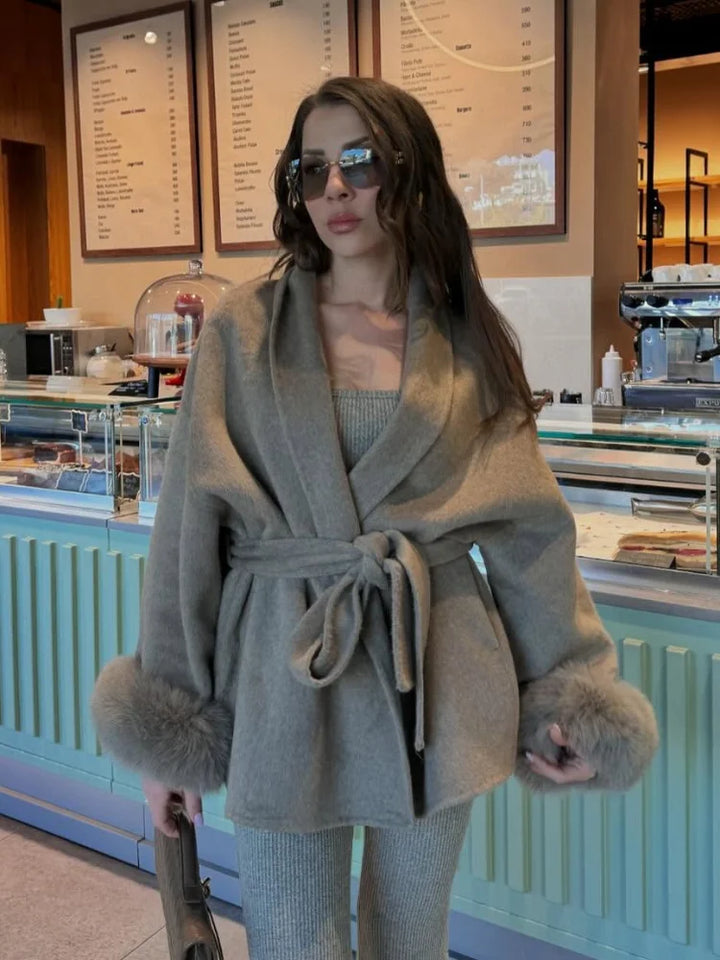 Chloé | Jacket with Fur Sleeves