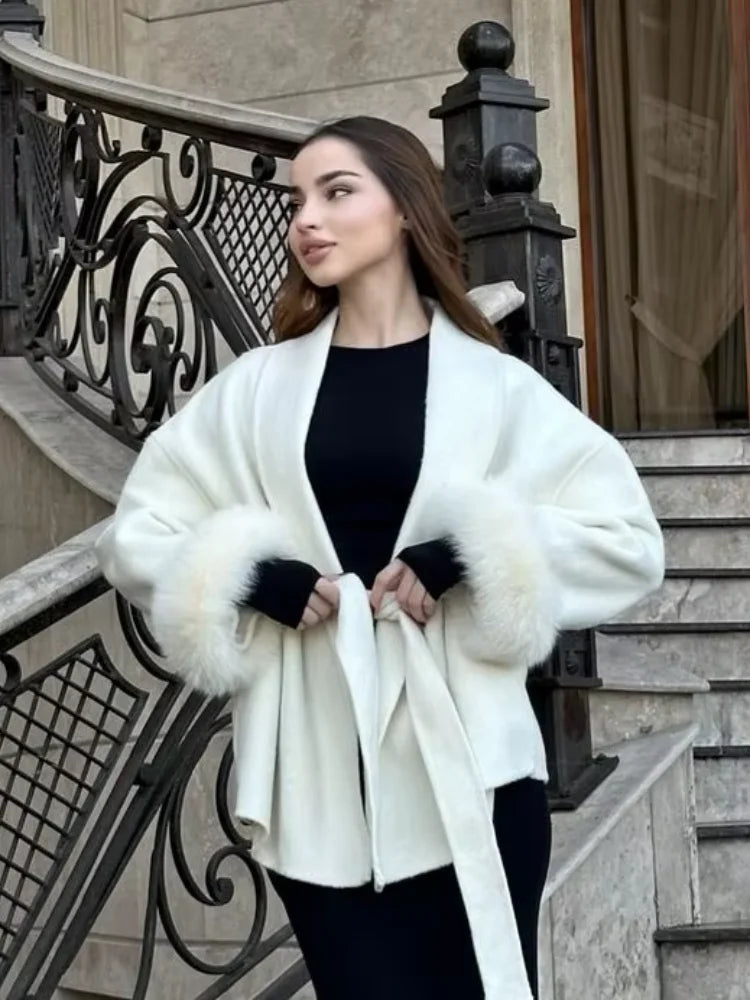 Chloé | Jacket with Fur Sleeves