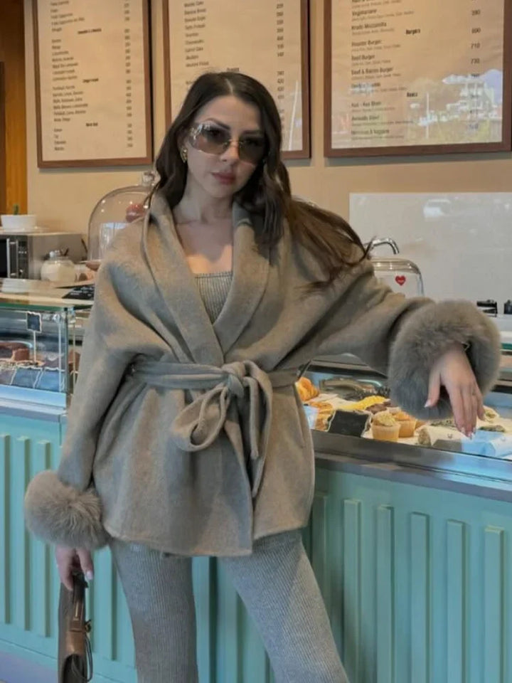 Chloé | Jacket with Fur Sleeves