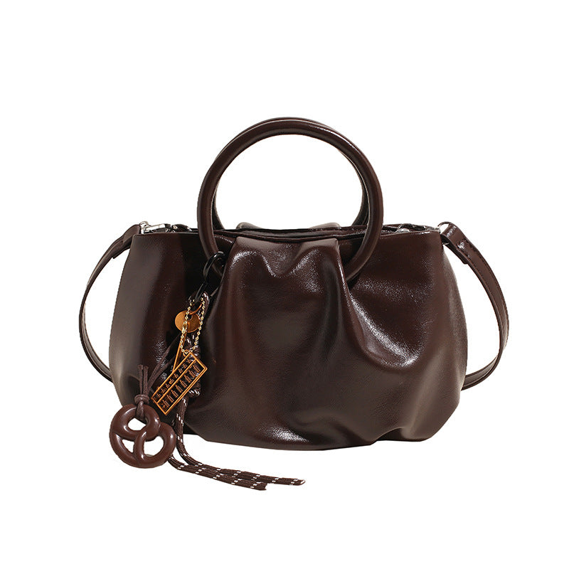 Pleated Cloud Crossbody Handbag - Lightweight and Stylish