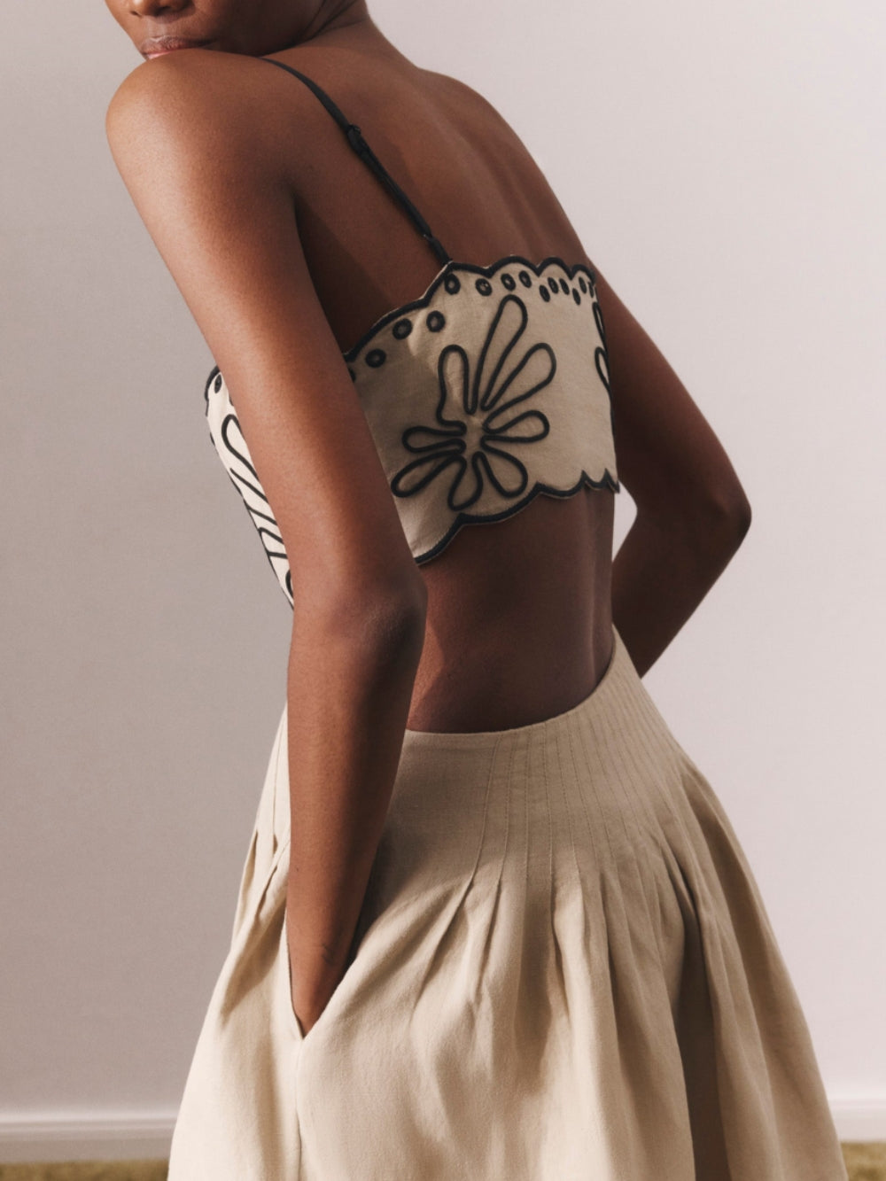 Floral Print Midi Dress with Straps for Summer
