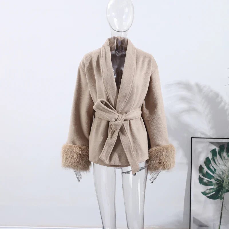 Chloé | Jacket with Fur Sleeves
