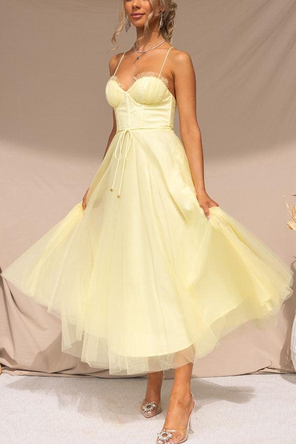 Chic Chiffon Maxi Dress with Suspenders for a Modern Princess Look