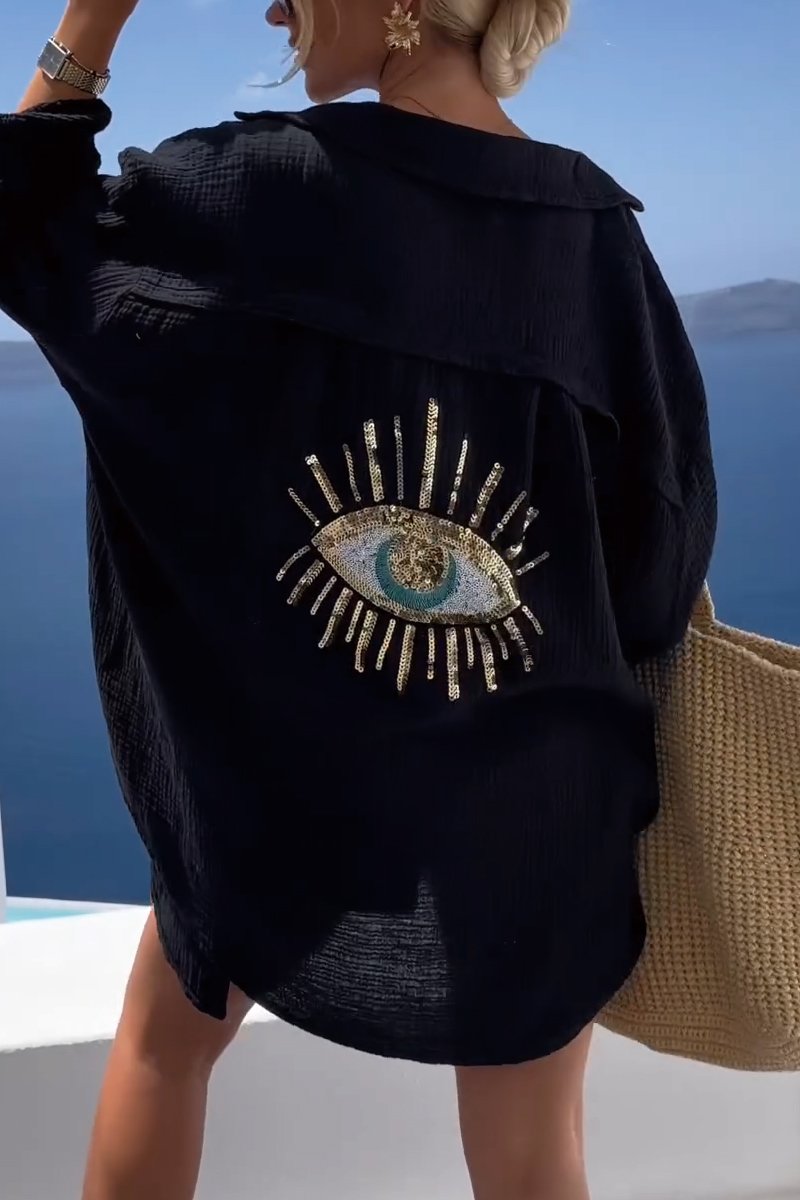 Sparkling Beaded Casual Top