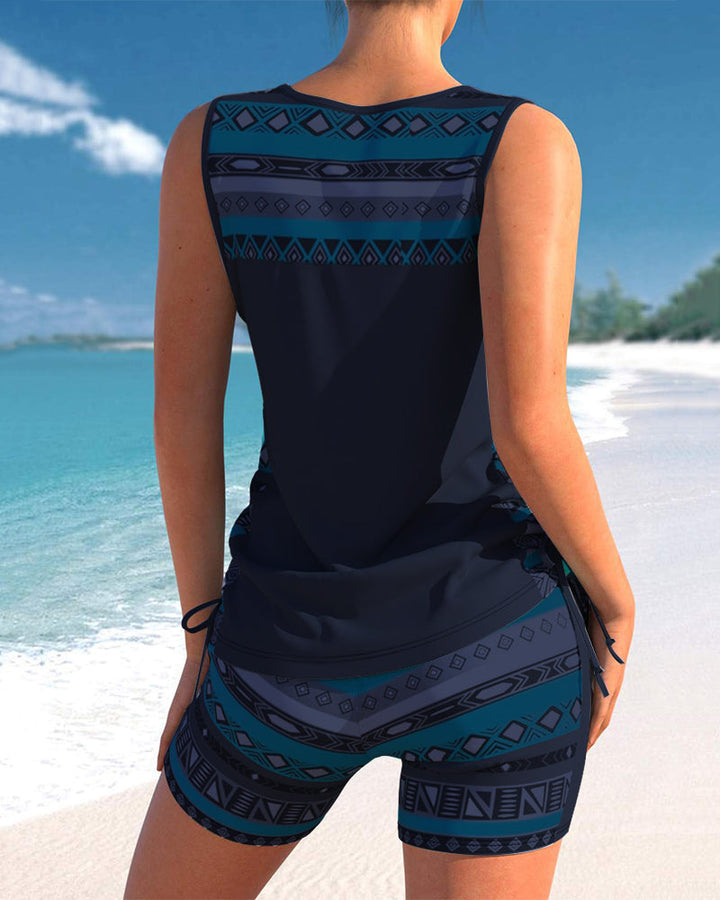 Sylvia Geometric Print Tankini