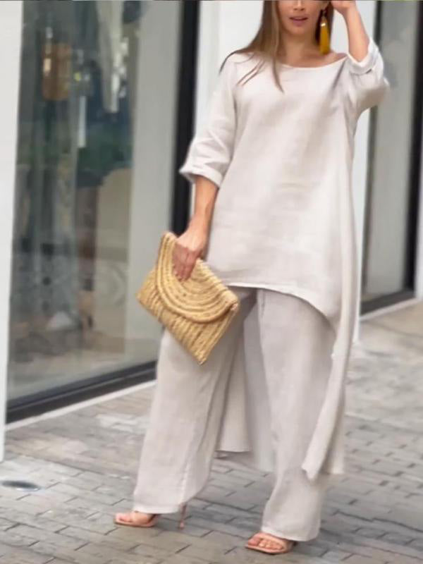 אנסמבל שני חלקים בצבע אחיד שיקי