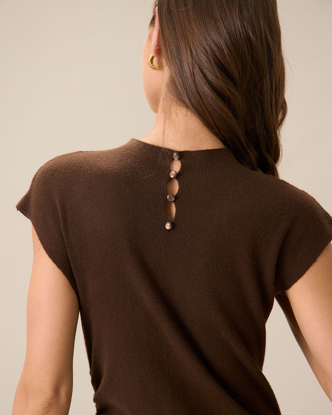 קפה – Figurbetontes Wende-Pulloverkleid für Frauen